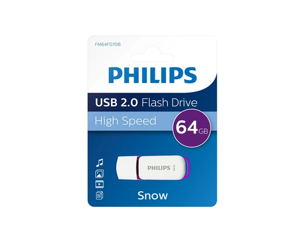 Buy your USB-stick Philips Flash Drive Snow 64GB USB 2.0 at QuickOffice BV