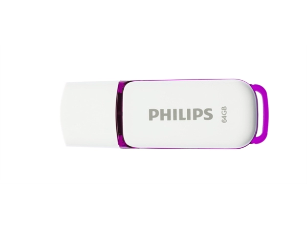 Een USB-STICK PHILIPS FLASH DRIVE SNOW 64GB USB 2.0 koop je bij Kantoorvakhandel van der Heijde