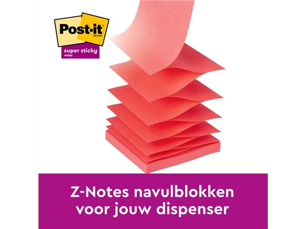 Een Memoblok Post-it 3M Z-Note R330 Super Sticky 76x76mm Carnival koop je bij Van Leeuwen Boeken- en kantoorartikelen