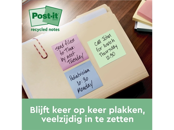 Een Memoblok 3M Post-it 622 RSS3COL 47.6x47.6mm assorti kleur koop je bij Alles voor uw kantoor