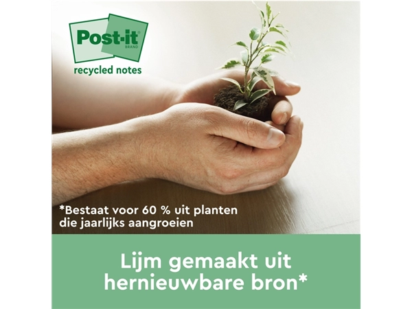 Een Memoblok 3M Post-it 654 RSSCOL 76x76mm geel 3+1 gratis koop je bij L&N Partners voor Partners B.V.