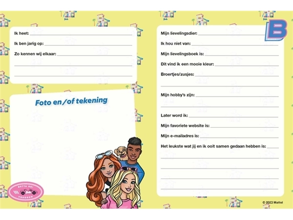 Een Vriendenboek Interstat Barbie koop je bij Alles voor uw kantoor