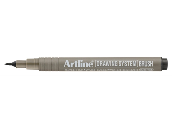 Een Fineliner Artline technisch brush zwart koop je bij Totaal Kantoor Goeree