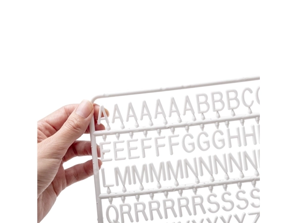 Een Letter set IEZZY voor letterbord 2x150 wit koop je bij NiceSupplies.nl