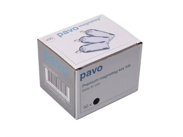 Een Sleutellabel Pavo magnetisch 50st zwart koop je bij L&N Partners voor Partners B.V.