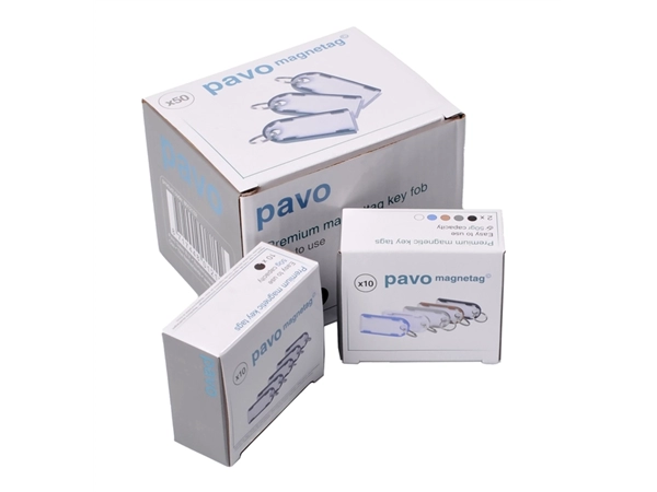 Buy your Sleutellabel Pavo magnetisch 10st zwart at QuickOffice BV