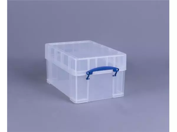 Een Opbergbox Really Useful 9 liter XL 395x255x205mm transparant wit koop je bij KantoorProfi België BV