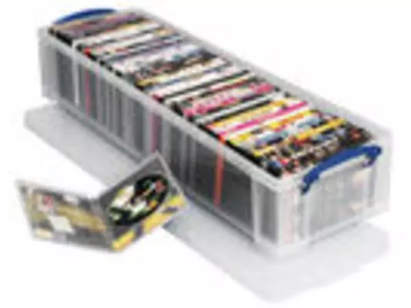 Een Opbergbox Really Useful 22 liter 800x255x155mm transparant wit koop je bij Van Leeuwen Boeken- en kantoorartikelen