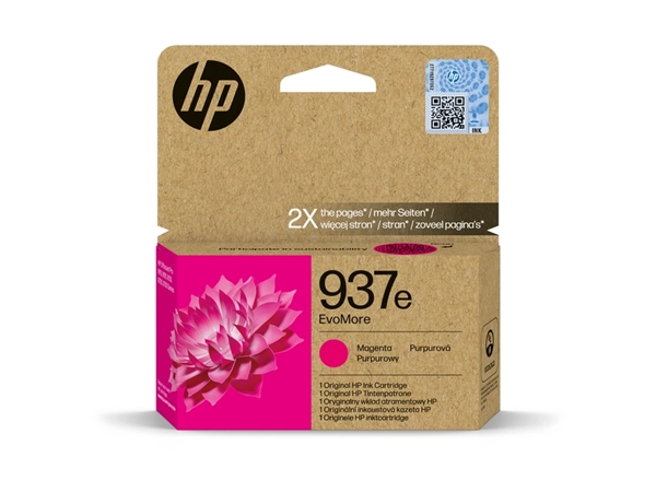 Inktcartridge HP 4S6W7NE 937E Evomore rood