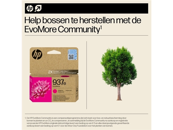 Een Inktcartridge HP 4S6W7NE 937E Evomore rood koop je bij KantoorProfi België BV