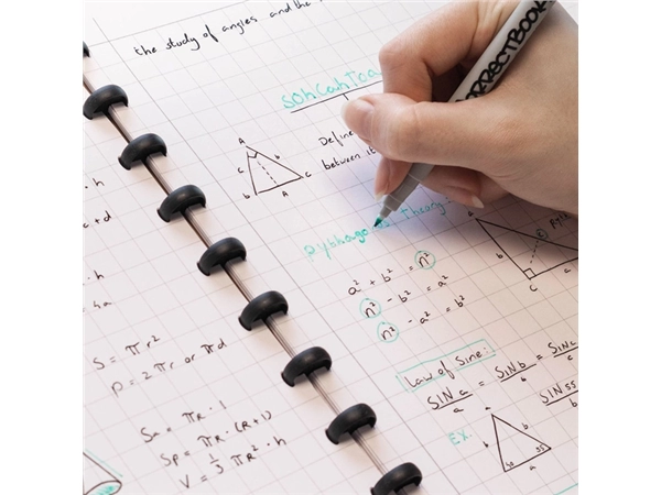 Een Uitbreidingsset Correctbook A5 ruit 10x10mm 5 bladen koop je bij Goedkope Kantoorbenodigdheden