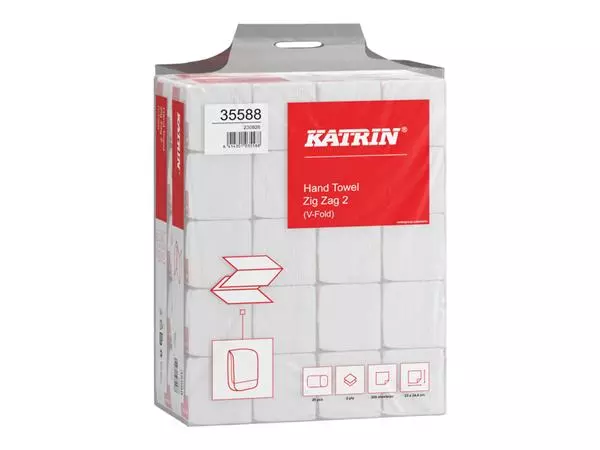 Een Handdoek Katrin Z-vouw 2-laags 24,4x23cm 20x200st 35588 koop je bij L&N Partners voor Partners B.V.
