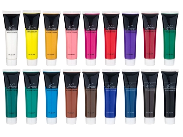 Een Acrylverf Nassau fine art doos à 18 tubes à 36ml koop je bij De Angelot