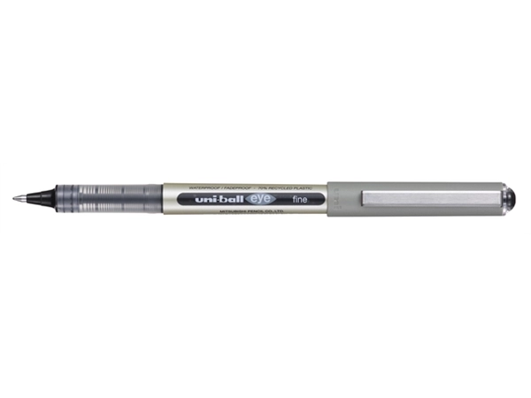 Een Rollerpen Uni-ball Eye eco 157E medium zwart koop je bij Buro De Peuter