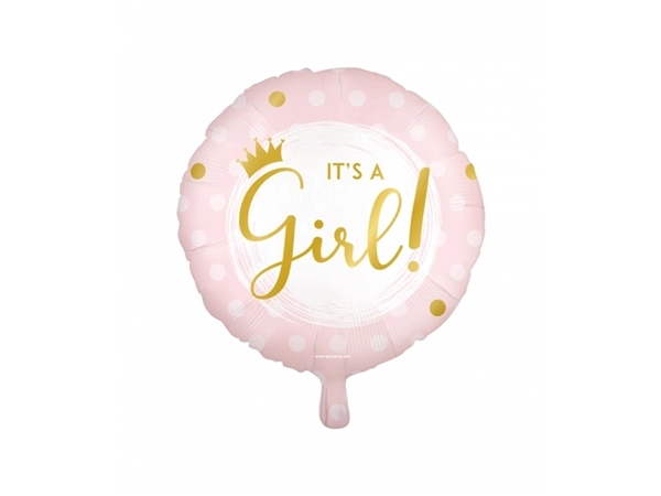 Een Paperdreams Foil balloon - It's a girl! koop je bij Van Hoye Kantoor BV