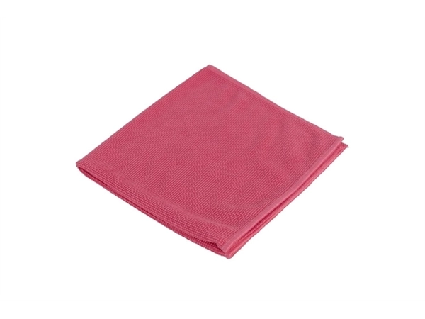 Microvezeldoek Cleaninq prof 40x40cm rood 10 stuks