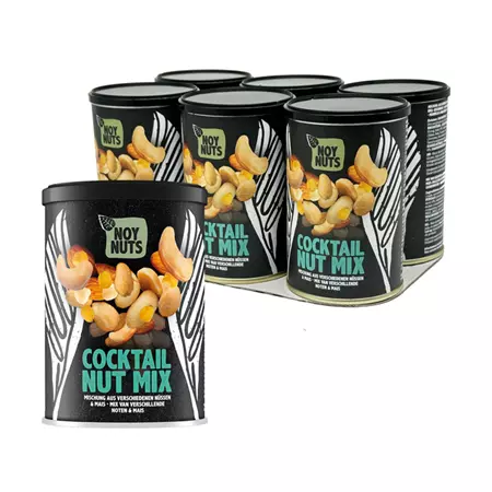 Een Cocktailnoten NoyNuts mix blik 100 gram koop je bij Totaal Kantoor Goeree