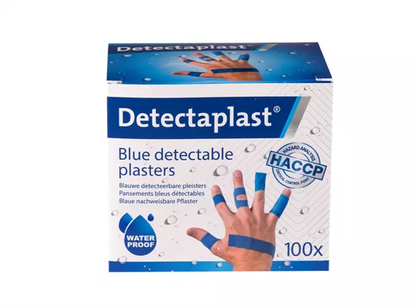 Een Waterafstotende blauwe pleister Detectaplast assorti koop je bij NiceSupplies.nl