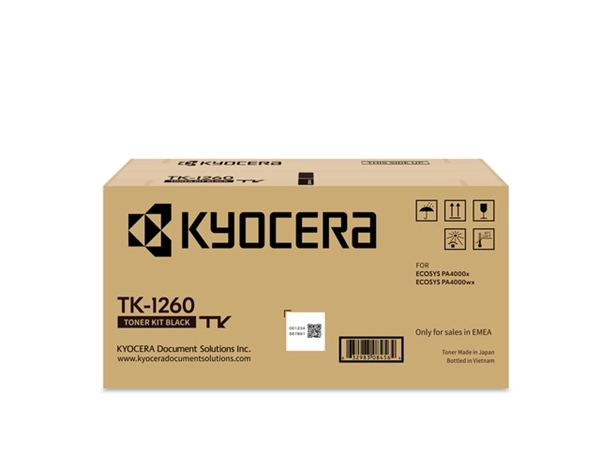 Een Toner Kyocera TK-1260 zwart koop je bij NiceSupplies.nl