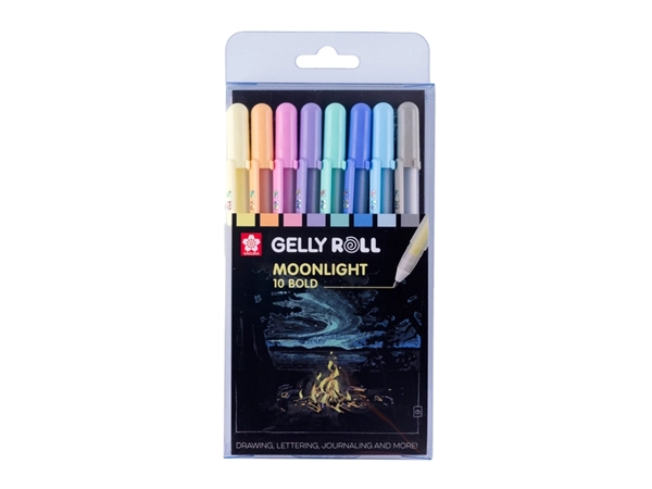 Een Gelschrijver Sakura Gelly Roll Moonlight 10 Pastel set à 8 kleuren koop je bij Unimark Office B.V.