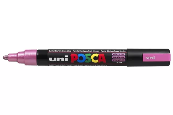 Een Verfstift Posca PC5M medium metallic roze koop je bij MegaOffice