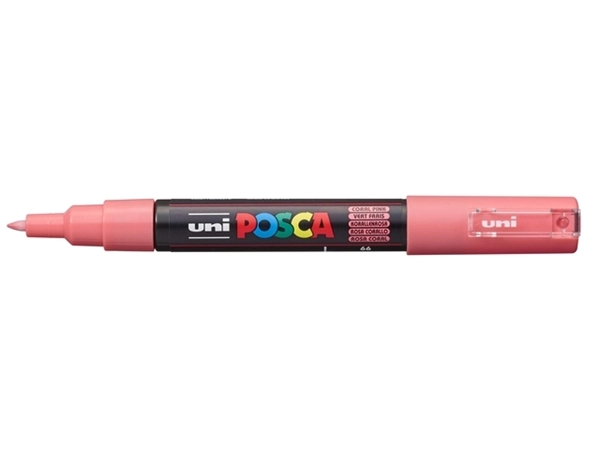 Een Verfstift Posca PC1MC extra fijn koraal koop je bij NiceSupplies.nl