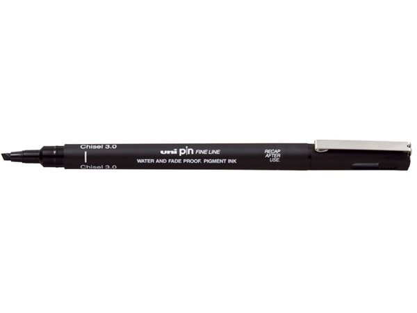 Een Fineliner Uni-Ball Pin biseau 3mm noir koop je bij QuickOffice BV