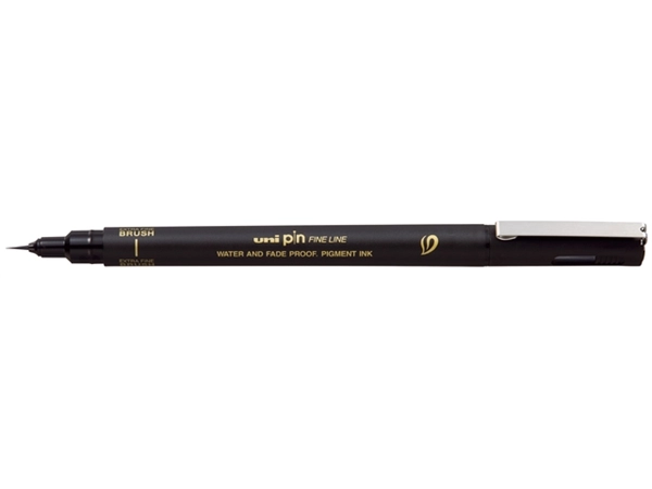 Een Fineliner Uni-ball Pin brush EF zwart koop je bij The Cartridge Company