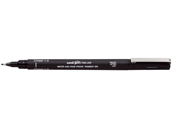 Een Fineliner Uni-Ball Pin biseau 1mm noir koop je bij QuickOffice BV