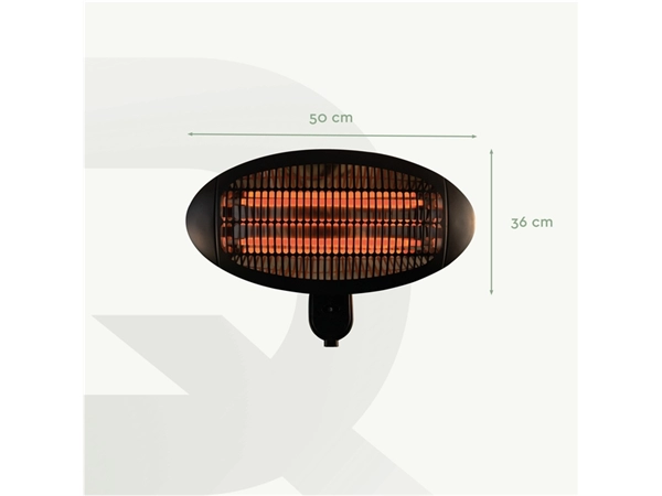 Een Terrasverwarmer BRASQ PHW100 hangend elektrisch koop je bij NiceSupplies.nl