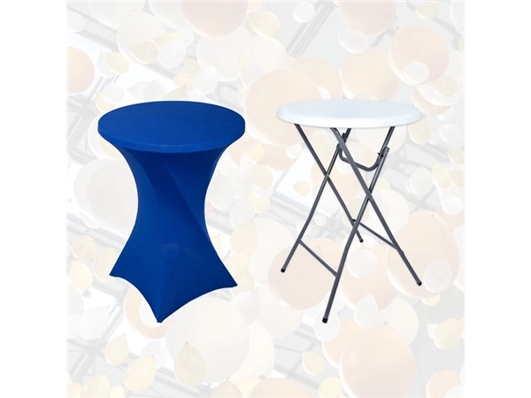 Een Tafelrok BRASQ voor statafel 80cm blauw koop je bij NiceSupplies.nl