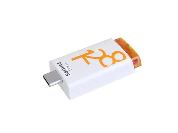 Een USB Stick Philips Click USB-C 128GB Sunrise Orange koop je bij NiceSupplies.nl