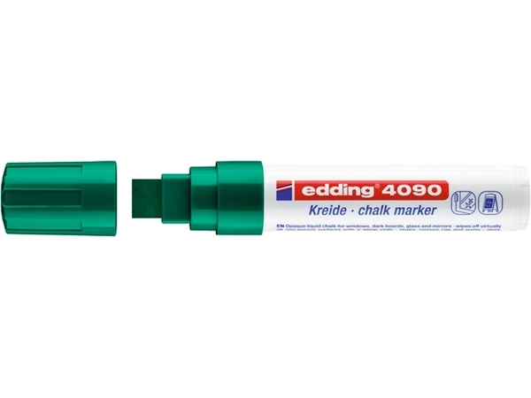 Een Krijtstift edding 4090 window blok 4-15mm groen koop je bij NiceSupplies.nl