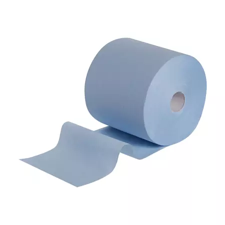 Een Poetsrol WypAll L10 EXTRA 1-laags 23,5cmx380m 1000vel blauw 7472 koop je bij NiceSupplies.nl