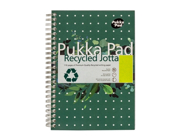 Een Notitieboek Pukka Pad Jotta A5 lijn 110 pagina's 80gr groen koop je bij Goedkope Kantoorbenodigdheden