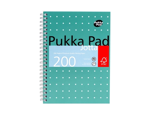 Een Notitieboek Pukka Pad Jotta A5 lijn 200 pagina's 80gr groen koop je bij Goedkope Kantoorbenodigdheden