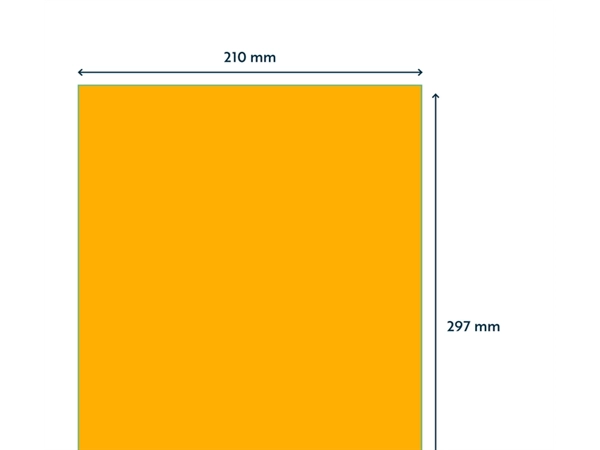 Een Etiket Rillprint 210x297mm fluororanje 100 etiketten koop je bij QuickOffice BV