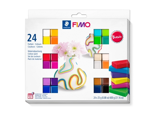 Een Boetseerklei Fimo soft set colour pack 24 kleuren koop je bij Totaal Kantoor Goeree