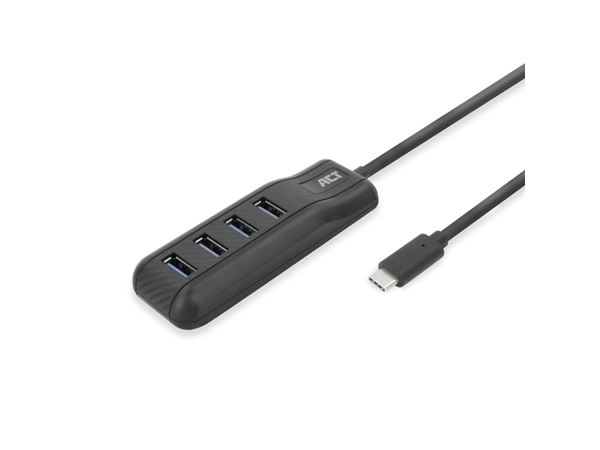 Hub ACT USB-C 3.0 4 poorts USB-A