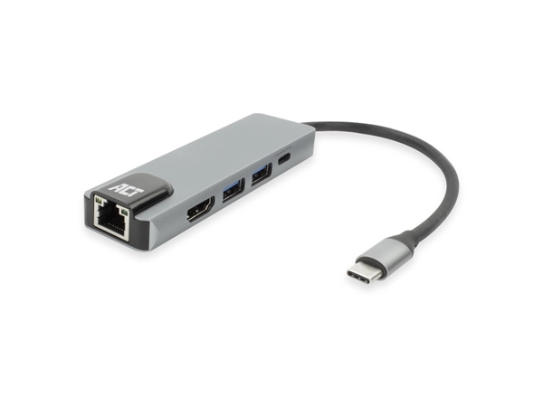 Dockingstation ACT USB-C 4K voor 1 HDMI monitor