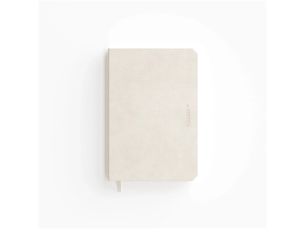 Notitieboek de KEMPEN Cotton Vanilla 110x160mm blanco 160 pagina's 90gr wit