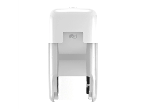 Toiletpapierdispenser Tork T7 Elevation OptiServe Coreless verticaal duo wit 558040