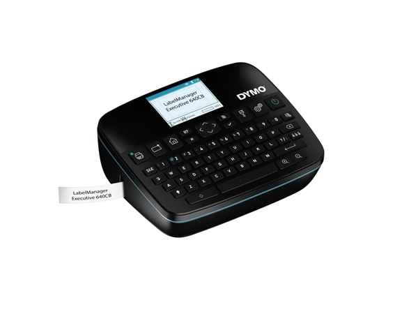 Een Labelprinter Dymo LabelManager Executive 640CB draagbaar qwerty 24mm zwart koop je bij Buro De Peuter