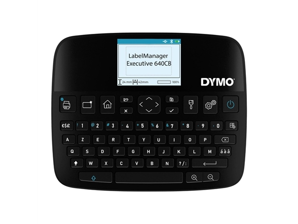 Een Labelprinter Dymo LabelManager Executive 640CB draagbaar azerty 24mm zwart koop je bij NiceSupplies.nl