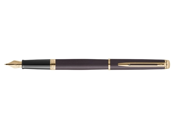 Een Vulpen Waterman Hémisphère Fashion Colors metallic black GT fijn koop je bij Unimark Office B.V.