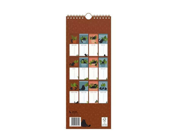 Verjaardagskalender Lannoo 130x325 Cats