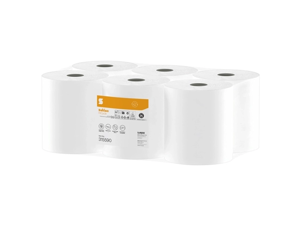 Een Poetspapier Satino CF1 HiCycle 1-laags 6x275m wit 315590 koop je bij BUROPORT BV