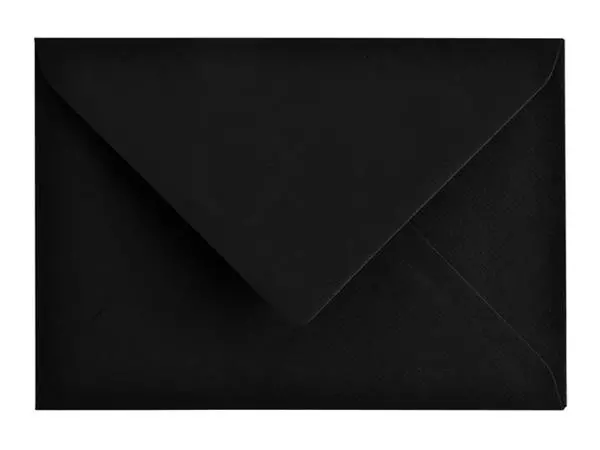 Een Envelop Papicolor C6 114x162mm ravenzwart pak à 6 stuks koop je bij Kantoorvakhandel van der Heijde