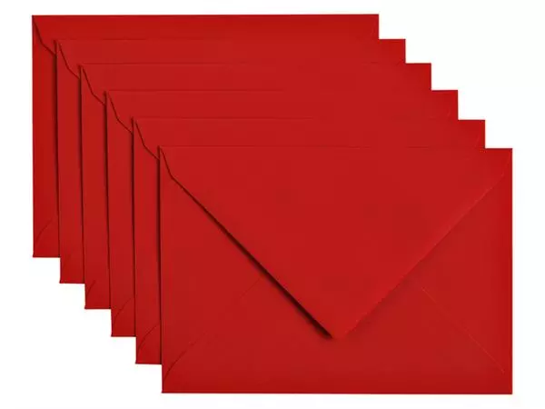 Een Envelop Papicolor C6 114x162mm rood koop je bij L&N Partners voor Partners B.V.