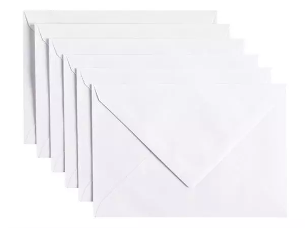 Een Envelop Papicolor C6 114x162mm kraft wit koop je bij Van Leeuwen Boeken- en kantoorartikelen